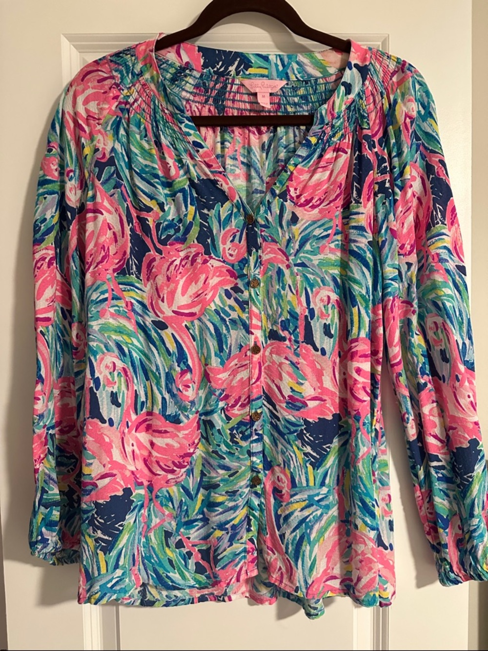 Lilly Pulitzer Button Front Blouse